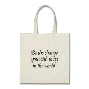Unique inspirational quote retail store product bag