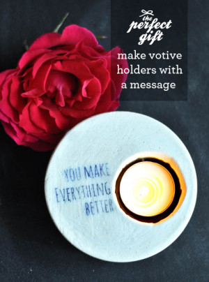 The Perfect Gift: Plaster Votives
