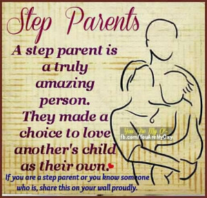 Step Parent. I pray my stepdaughter is looking down from heaven and ...