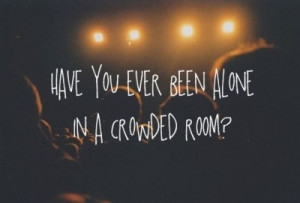 alone in a crowd