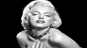 Marilyn Monroe Black and White Desktop Background Wallpaper