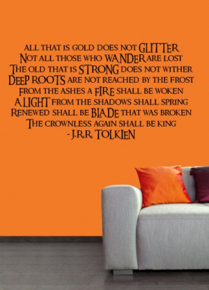 Lord of The Rings Quote vinyl wall art decal decor sticker graphic ...