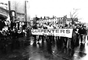 by marcher in labor day parade city and date unknown labor day ...