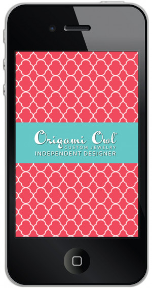 Free Origami Owl Themed Mobile Background