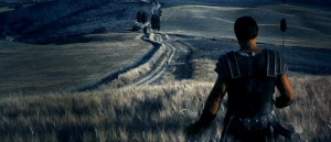 Maximus's homecoming like Odysseus. Maximus even had a haircut on the ...