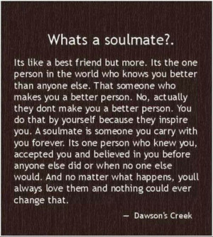 finally found my soulmate...but the timing isn't right :( I will love ...