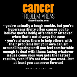 Zodiac Cancer problem areas.