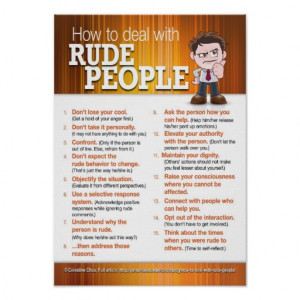 How to Deal with Rude People