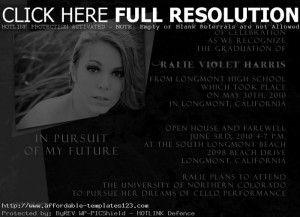 High School Graduation Announcements Graduation Announcement Wording ...