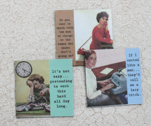 Funny Office Sassy Sayings Magnets Set Number Four