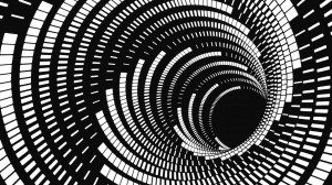 Black and white spiral Wallpaper