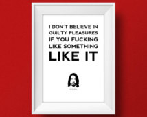 Dave Grohl Quote Poster - Guilty Pl easures - Typographic Quote Print ...