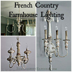 Download French Country farmhouse Style chandeliers and sconces with ...