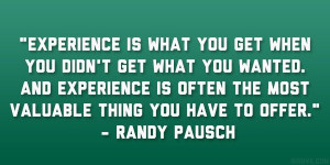 Randy Pausch quote