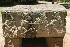 Estela de los mandatarios de Copan. Parque Arqueologico Copan Ruinas ...