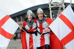 Quote 'Judgement Day': Two England fans demonstrate their patriotic ...