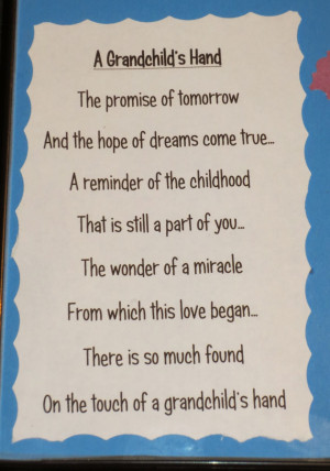 customized the poems for each grandparent and labeled the kid's ...