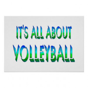 All About Volleyball Posters