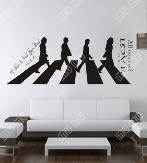 The-Beatles-windows-kitchen-bathroom-toilet-wall-Stickers-Quotes ...