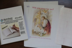 Spiritual Bouquet Keepsake Book for First Holy Communion