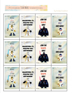 ... HERE for your own free PDF file of this Stars Wars Valentines page