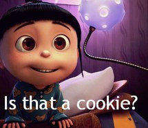 Agnes Despicable Me Quotes Agnes-chocolate-cookie-cute- ...