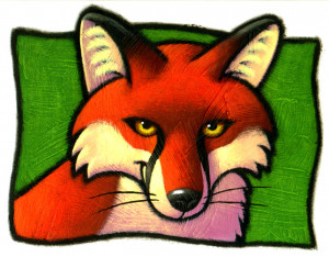 Cartoon Fox Forest Animal...