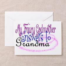 fairy godmother grandma Greeting Card for