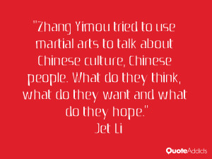 Zhang Yimou tried to use martial arts to talk about Chinese culture ...