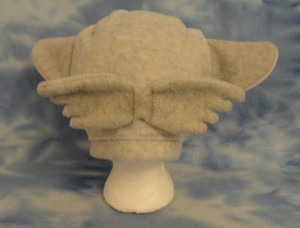 Light Grey Hat with Light Blue Bubbles and Light Pink Inner Ear-Also ...