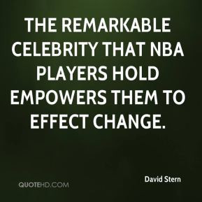 David Stern - The remarkable celebrity that NBA players hold empowers ...