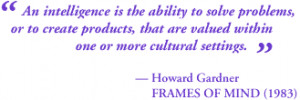 Howard Gardner claims that all human beings have multiple ...