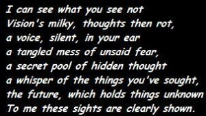 , the wolf mother. I watch with eyes closed or open, this primal ...