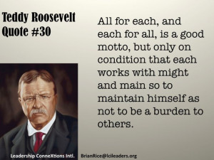 Theodore Roosevelt quote on hard work.