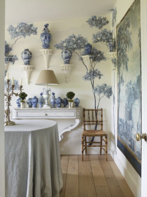 Sussex farmhouse ~ Paolo Moschino for Nicholas Haslam: Wall Patterns ...
