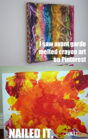 Pinterest Fail Crayon Art