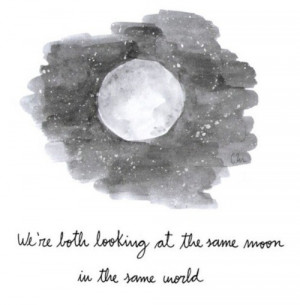 love cold Black and White lonely quotes sky moon Grunge night stars ...