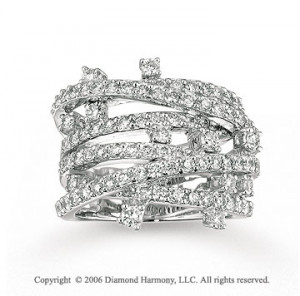 Diamond Fashion Ring The Ring Has 17 Baguette Cut Diamonds