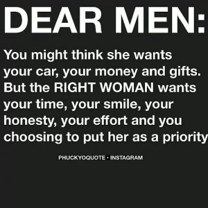 What worthy women want, not gold diggers!
