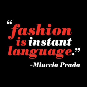 ... by putting an inspiring fashion quote into the OBSW look and feel