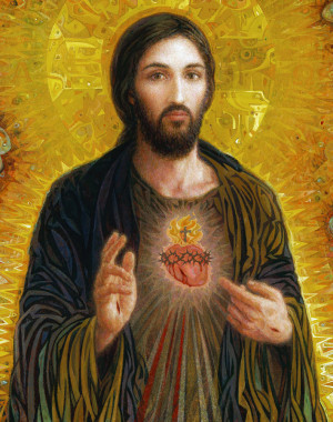 Sacred Heart Of Jesus Painting