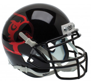 Louisville Cardinals Alternate Black Schutt Mini Authentic Helmet
