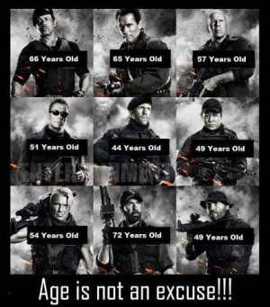 Only Guns gets OLD... action stars never gets old