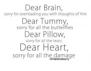 Sorry for overloading you with thoughts of him break up quote