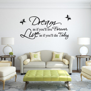 ... Letter Quote Removable Vinyl Wall Decal Stickers Art Mural Home Decor