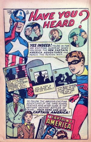 Captain America Golden Age Ad