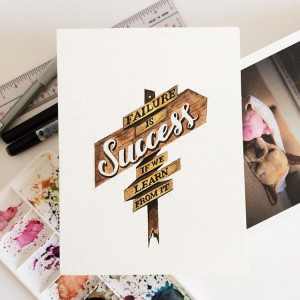 Watercolor Lettering Quotes by June Digan