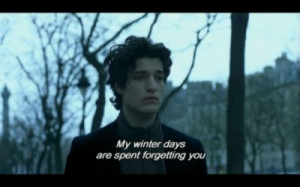 subtitles, love, melancholy, sadness, wintertime, louis garrel