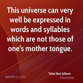 ... in words and syllables which are not those of one's mother tongue