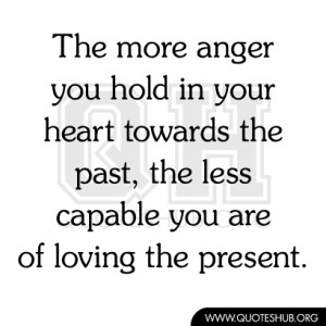 The More Anger You Hold In